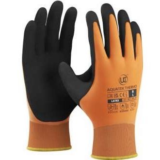 Aquatek Thermal Dual Coated Latex Gloves - Pack of 10