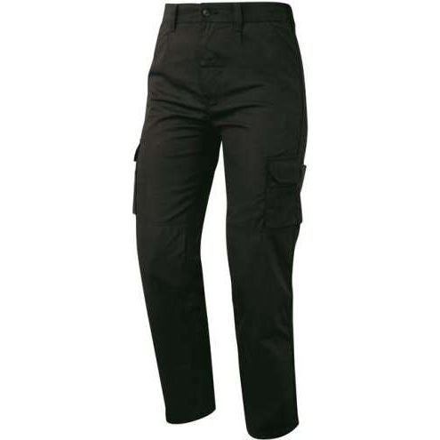 Linen-blend cargo trousers - Black - Ladies | H&M IN