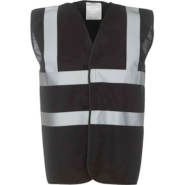 YOKO Hi Vis 2 Band Waistcoat (YK102) HVW100