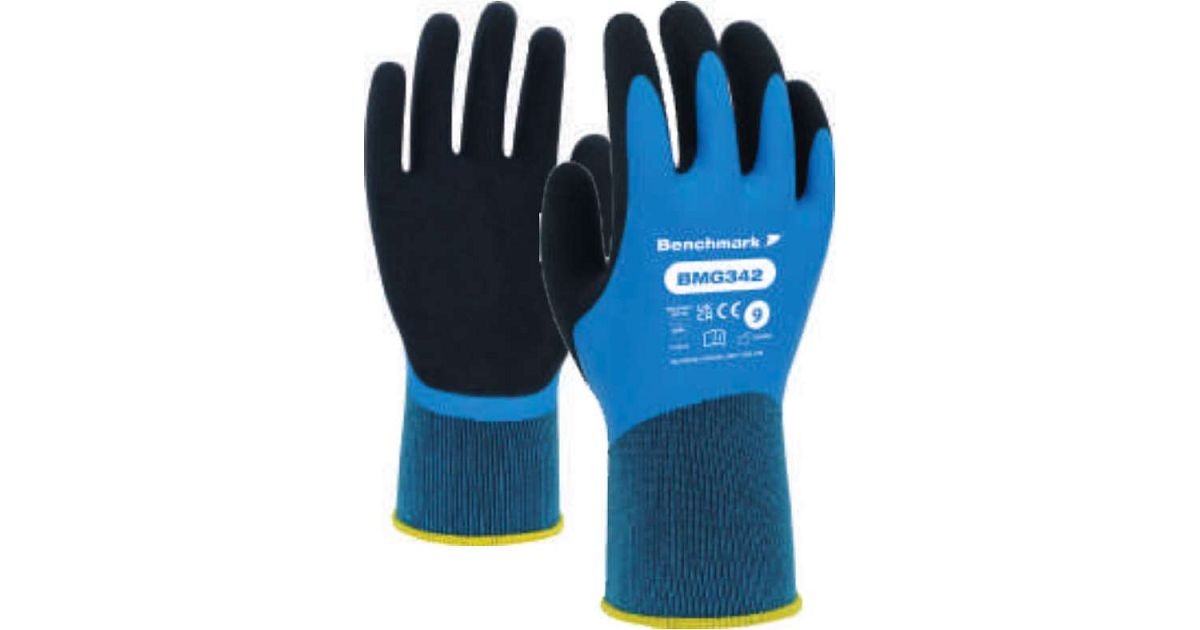 BMG342 Multi Purpose Water Repellent Latex Coated Glove (Pack of 10 ...