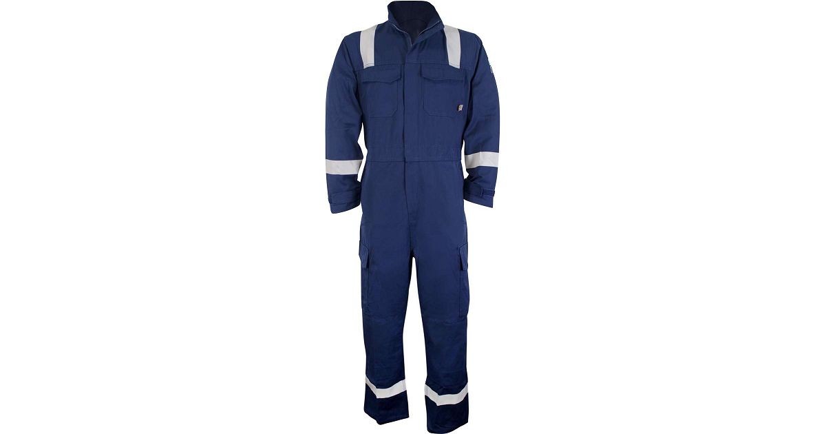 BRASS: INHERENT FR ARC NAVY COVERALL | Work & Wear Direct