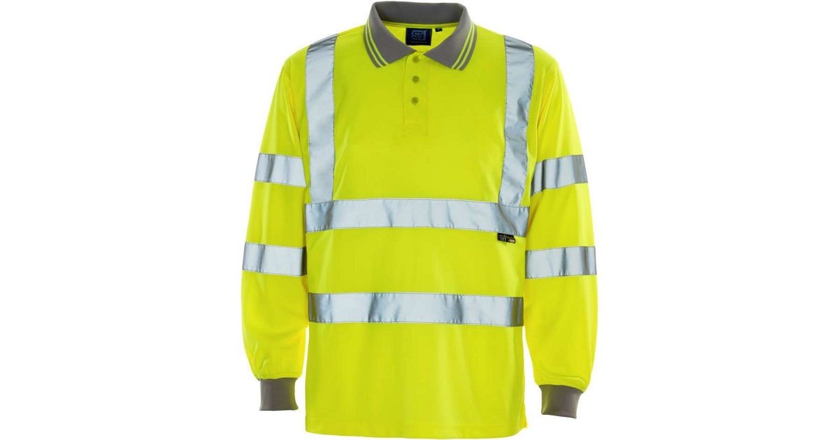 Hi vis sale yellow polo shirts