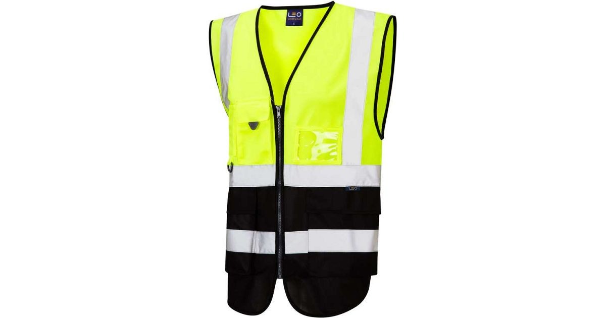 Long Sleeved Hi Vis Safety Vest Jerkin Jacket Yellow / Orange - Simply Hi  Vis Clothing UK