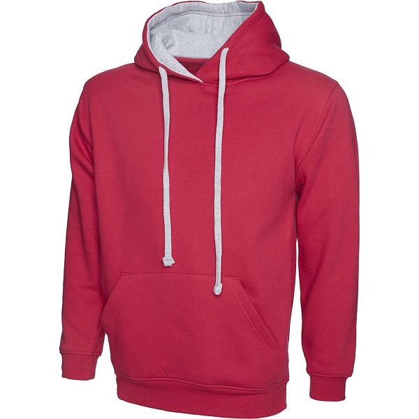 Uneek Contrast Hooded Sweatshirt - UC507