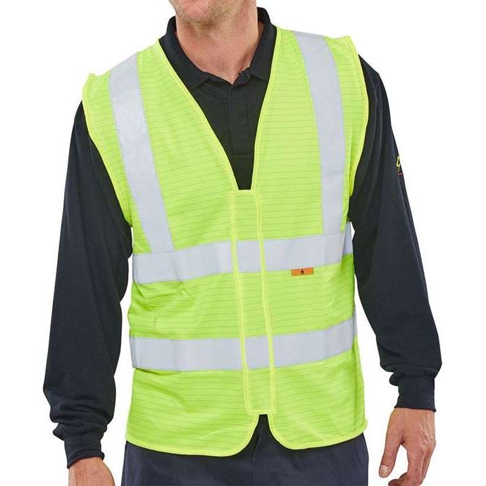 Bseen FR EN ISO20471 Hi-Vis Vest Yellow