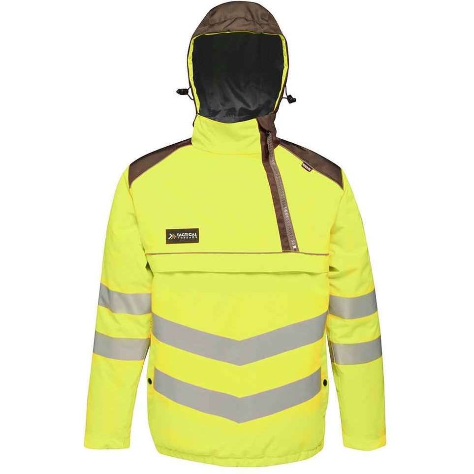 Regatta High Vis Overhead Bomber Jacket TS011 (TRA316) Yellow/Grey