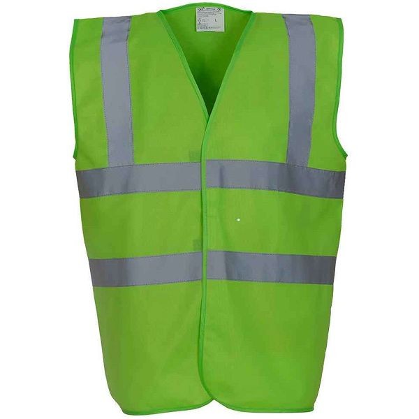 YOKO Hi Vis 2 Band Waistcoat (YK102) HVW100