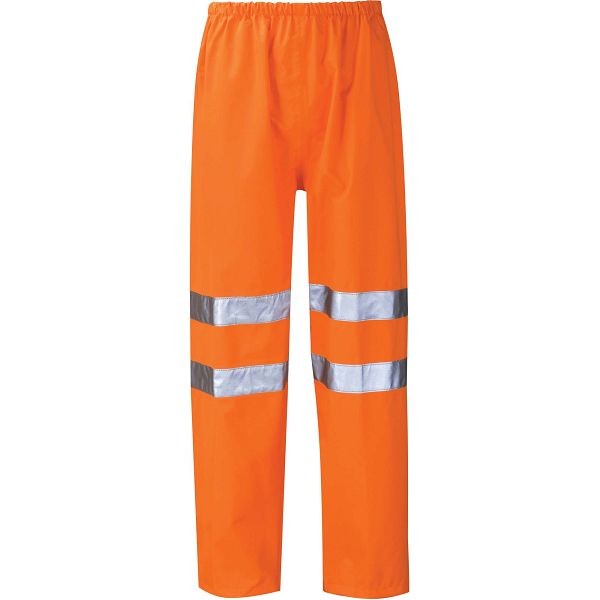 Hi Vis Thor Waterproof Orange Breathable Rail Spec Over Trousers (Pro Rail Black Knight) - HVTRB01