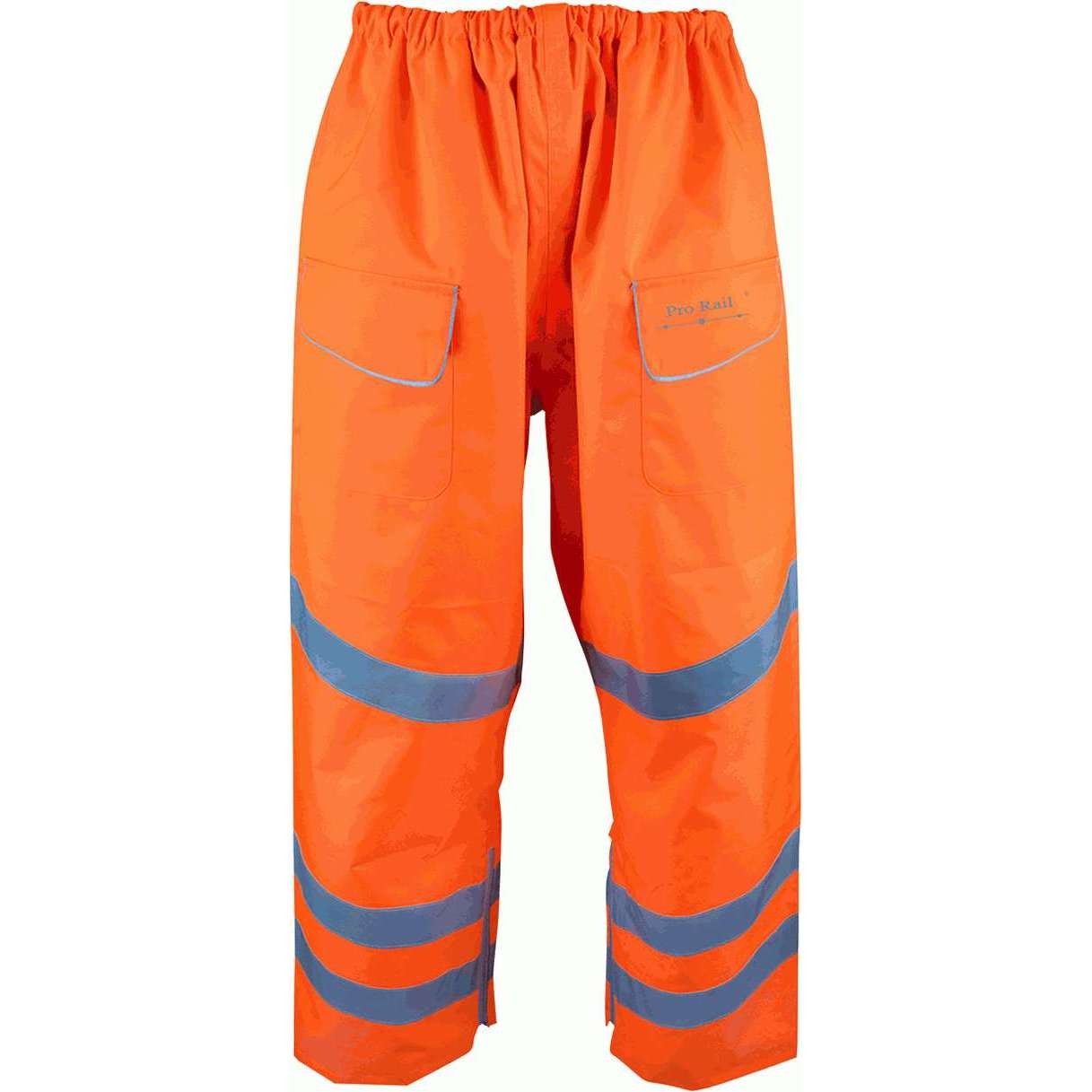 Portwest RT47 Rail Action Orange Hi Vis Trousers  BK Safetywear