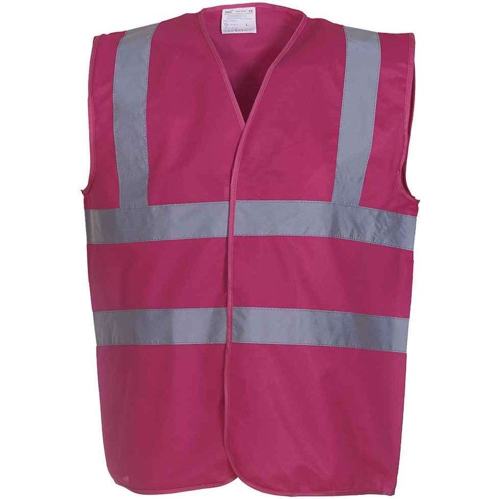 YOKO Hi Vis 2 Band Waistcoat (YK102) HVW100