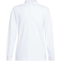 Brook Taverner Frederick Premium Cotton L/S Polo Shirt White