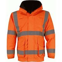 GEYSER: HYDRA MATRIX BOMBER JACKET ORANGE