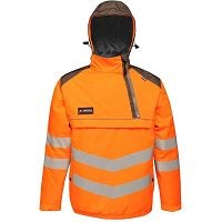 Regatta High Vis Overhead Bomber Jacket TS011 (TRA316) Orange/Grey