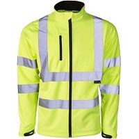 Supertouch Hi Vis Yellow Softshell Jacket