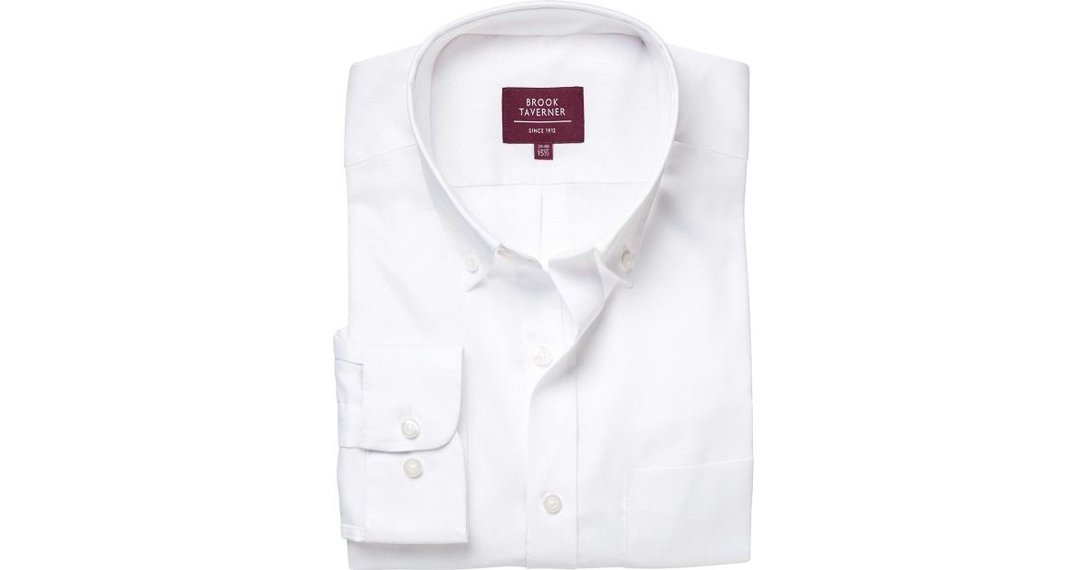 Brook Taverner Whistler Classic Long Sleeve Oxford Shirt Work